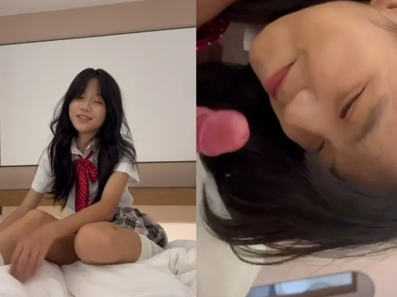 Em loli dễ thương liếm chuối biến em thành con đào dâm dục p1